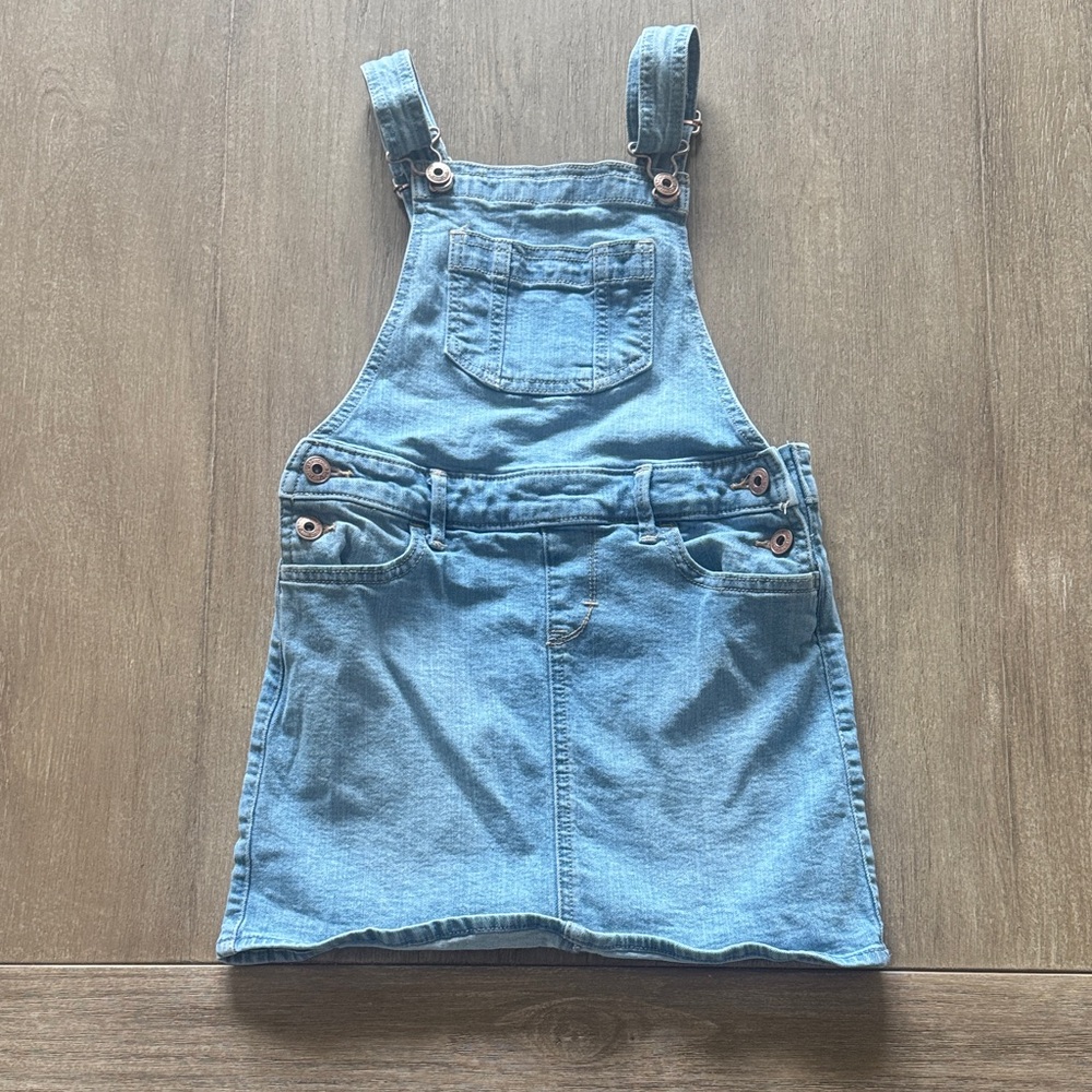 Abercrombie Kids Blue Denim Overall Dress
